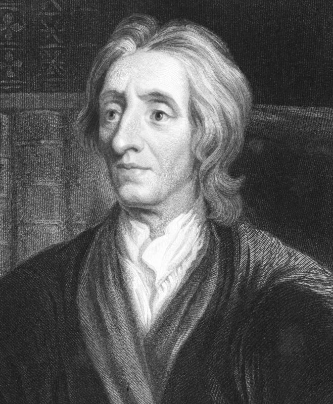 John Locke views man as having morality and does not see him in a constant state of war.