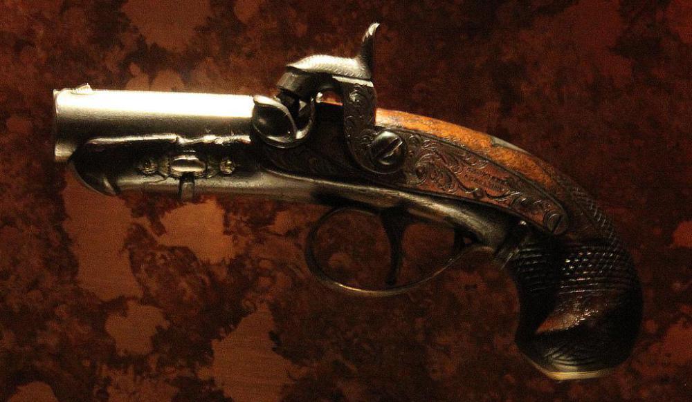 The gun John Wilkes Booth used to assassinate President Lincoln.