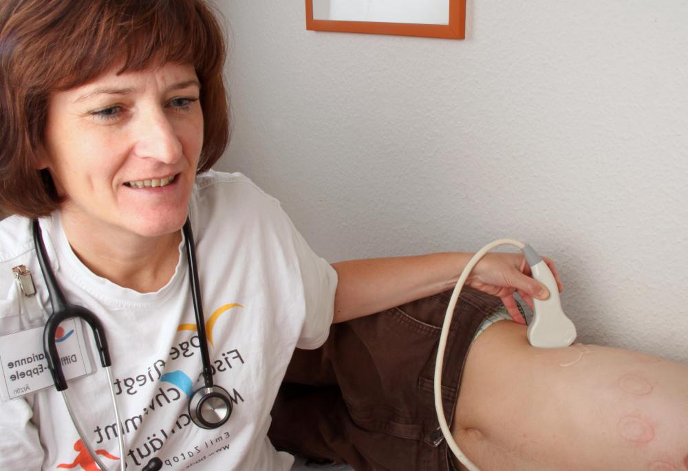 A renal ultrasound will show abnormal masses or lesions on the kidneys.