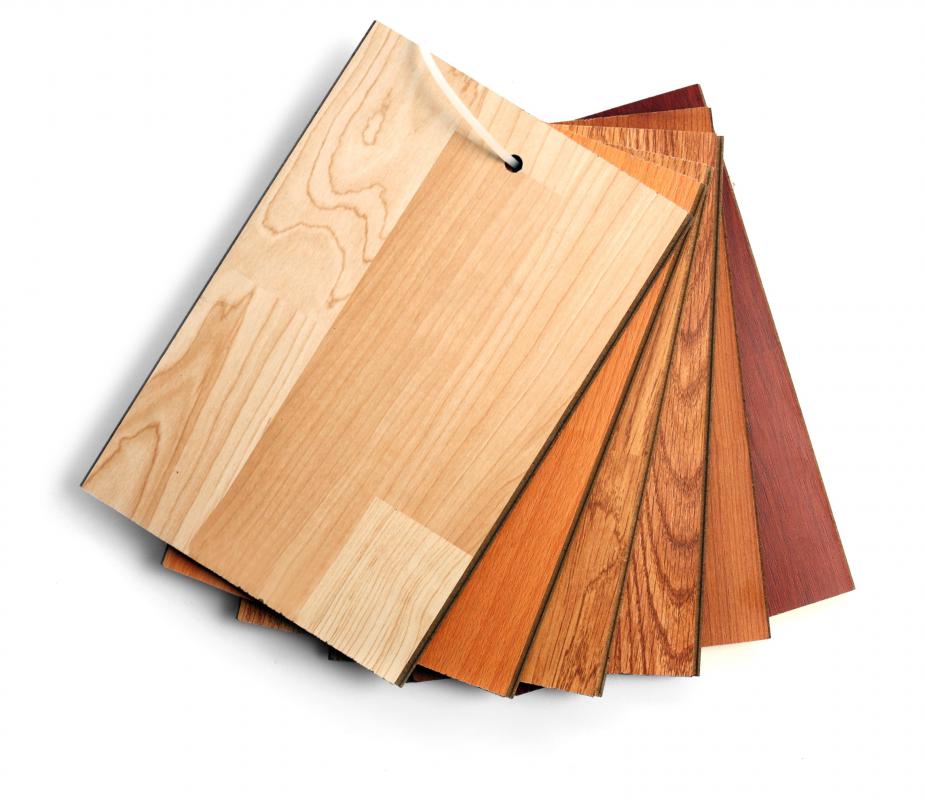 Laminate flooring is an inexpensive, faux wood alternative to hardwood flooring.