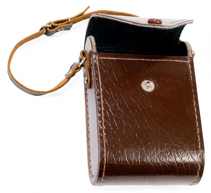 Bonded leather may be used to make cases.