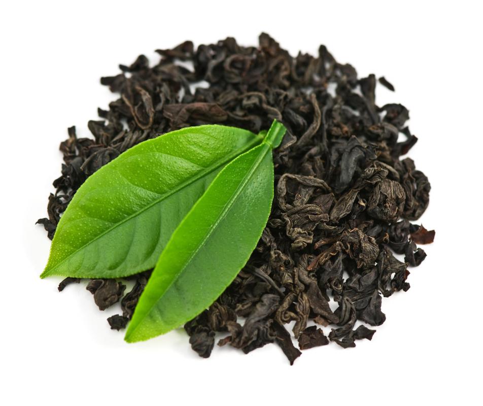 Loose-leaf black tea.