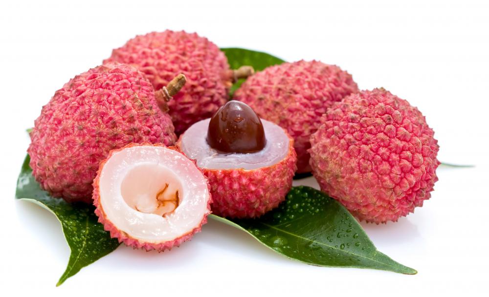 Lychee is high in vitamin C.