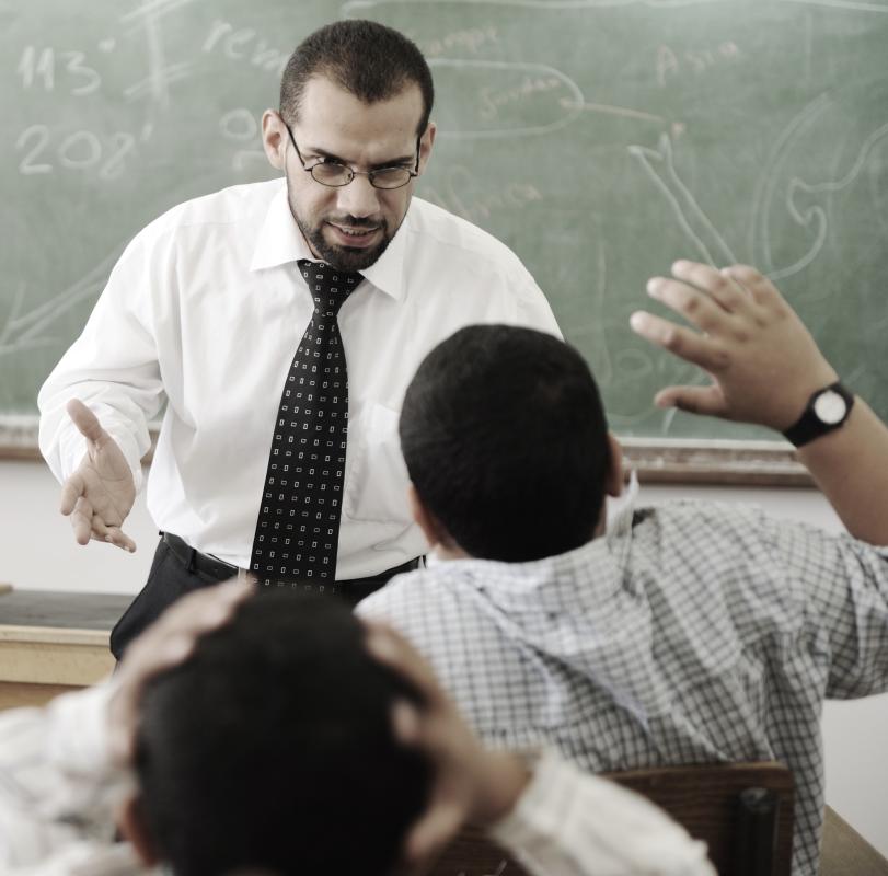 Teachers can be a source of child harassment.
