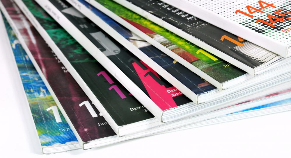 Most glossy magazines display ads that reflect the theme of their publication.