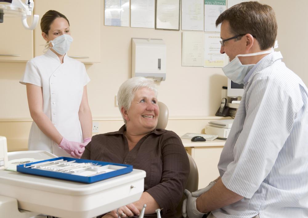 A dentist may give a gum stimulator to a patient who shows signs of developing gum disease.