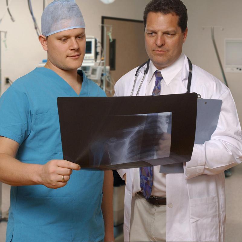 An X-ray is part of the test that can help doctors diagnose artery entrapment syndrome.