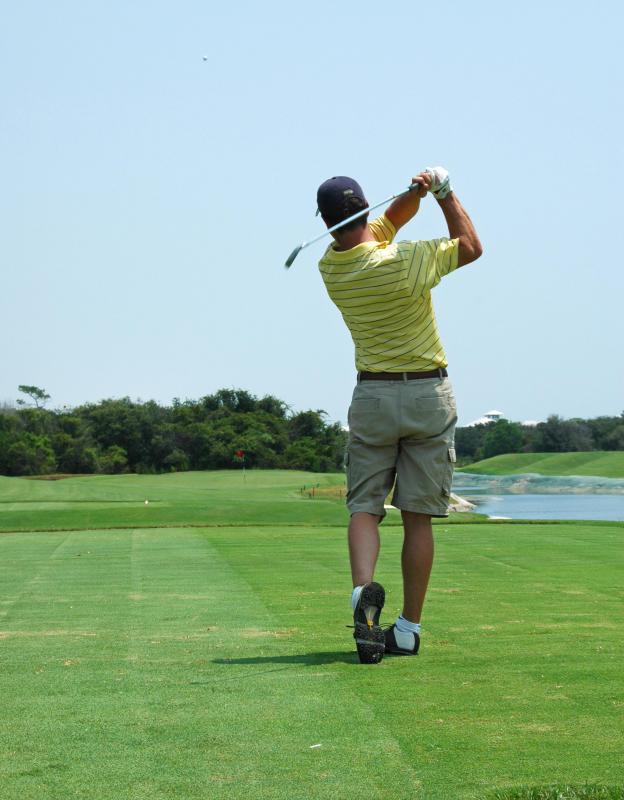 The hamate bone can get fractured by a forceful swing of a golf club.