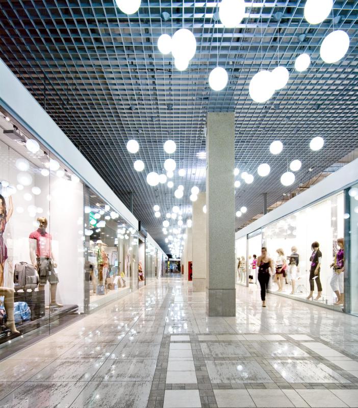 Long mall hallways offer excellent opportunities for aerobic exercise.