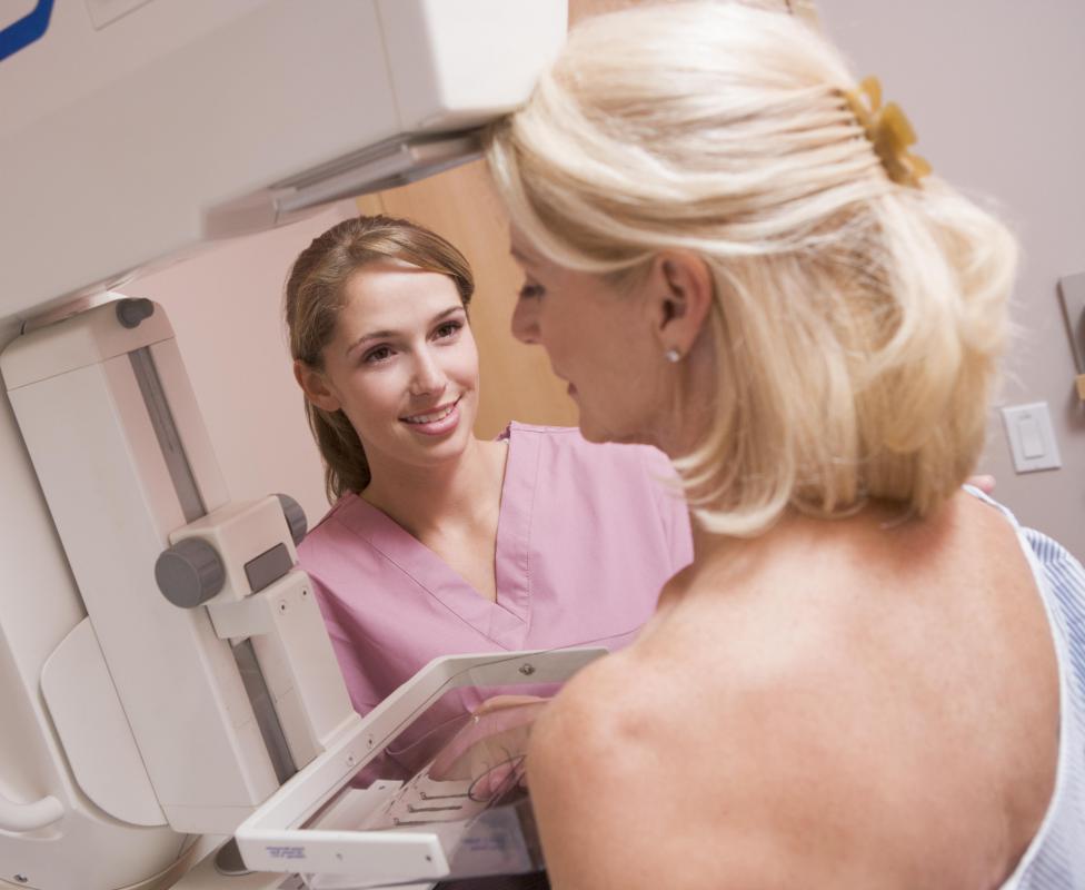 A bilateral mammogram checks for abnormalities in breast tissue.