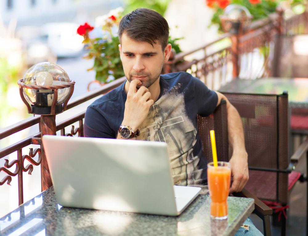 Travelogue writers might use a laptop to record impressions as they occur.