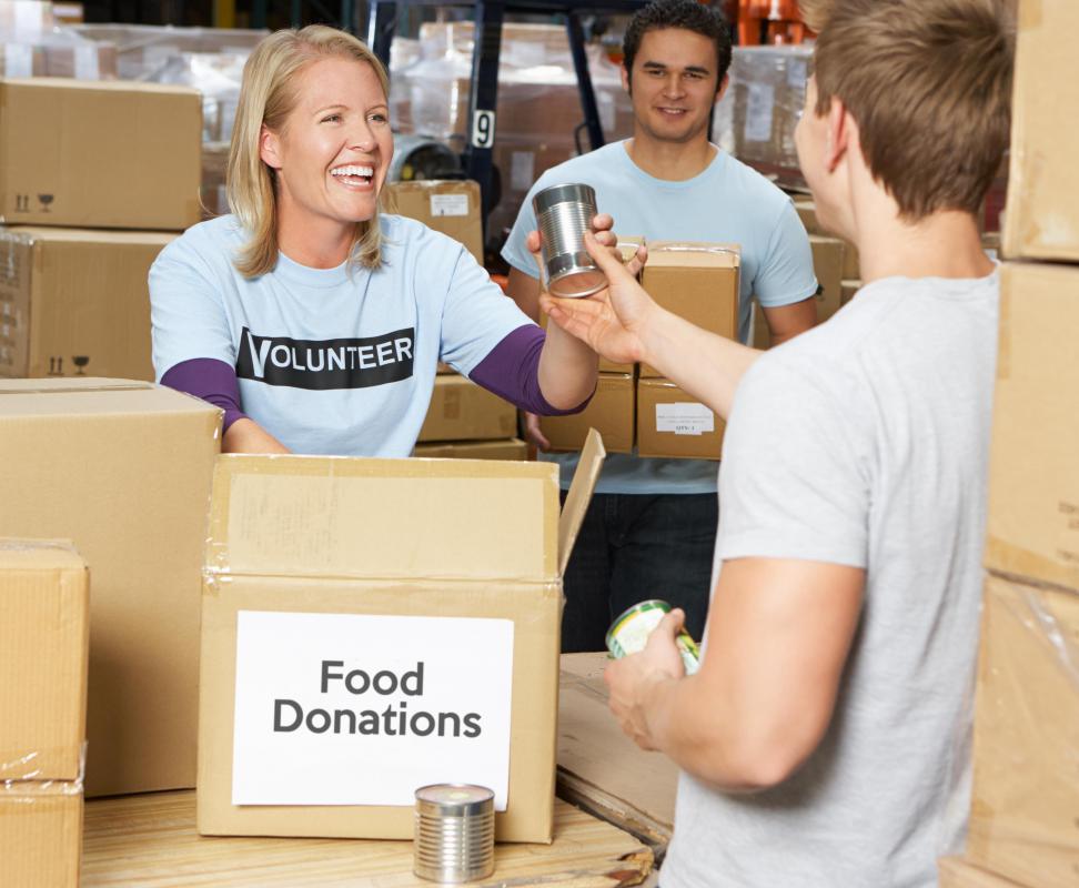 A nonprofit organization often conducts donation drives to help people in a specific community.