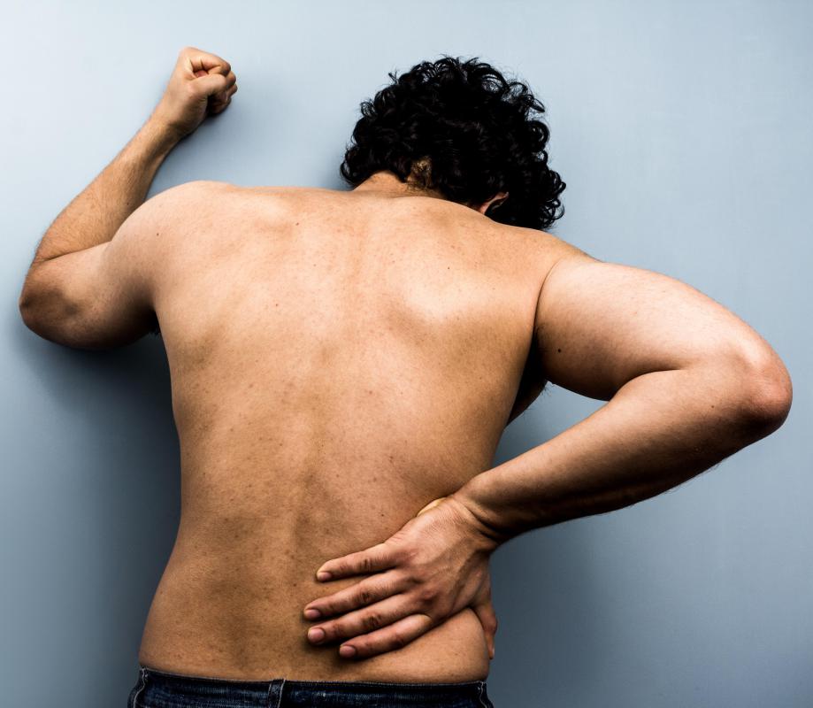 Symptoms of large adrenal cysts may include back pain.