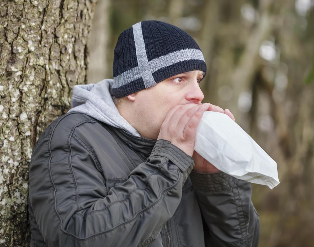 Huffing gas can lead to brain damage.