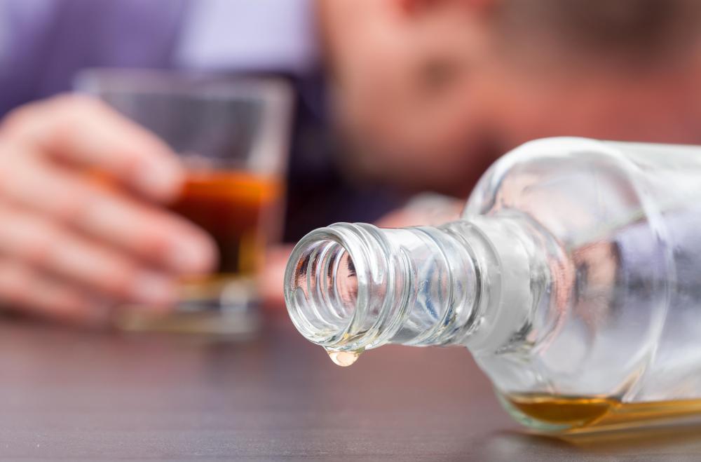 Alcoholics may experience intention tremors.