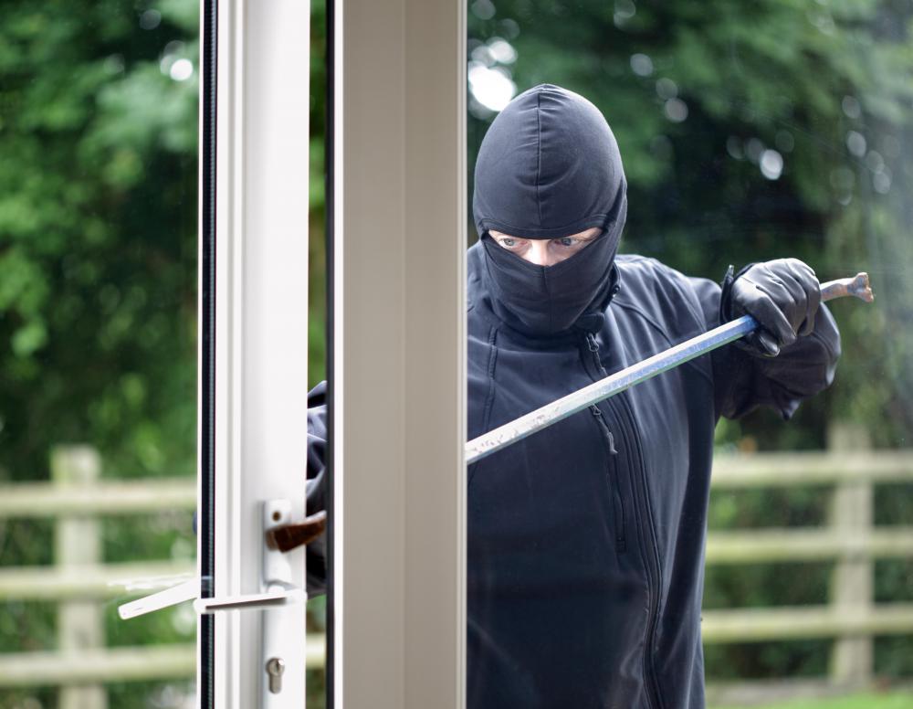 Securing a home can be as simple as locking windows and doors and having a dog -- all of which could make would-be intruders look elsewhere.