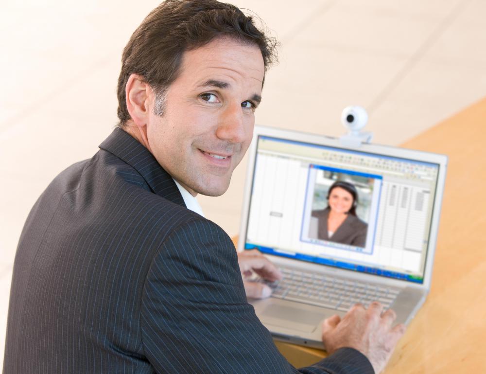 Businesses often use webcams for video conferencing.