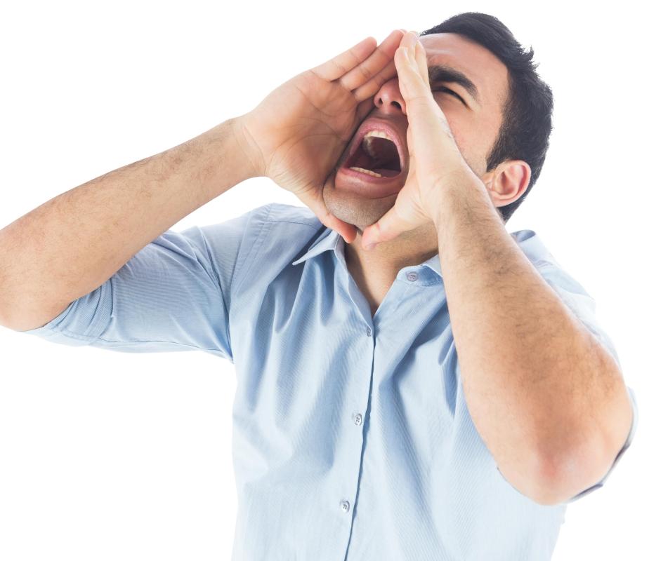 People may shout at the top of their lungs to express extreme pleasure, like at a sporting event.