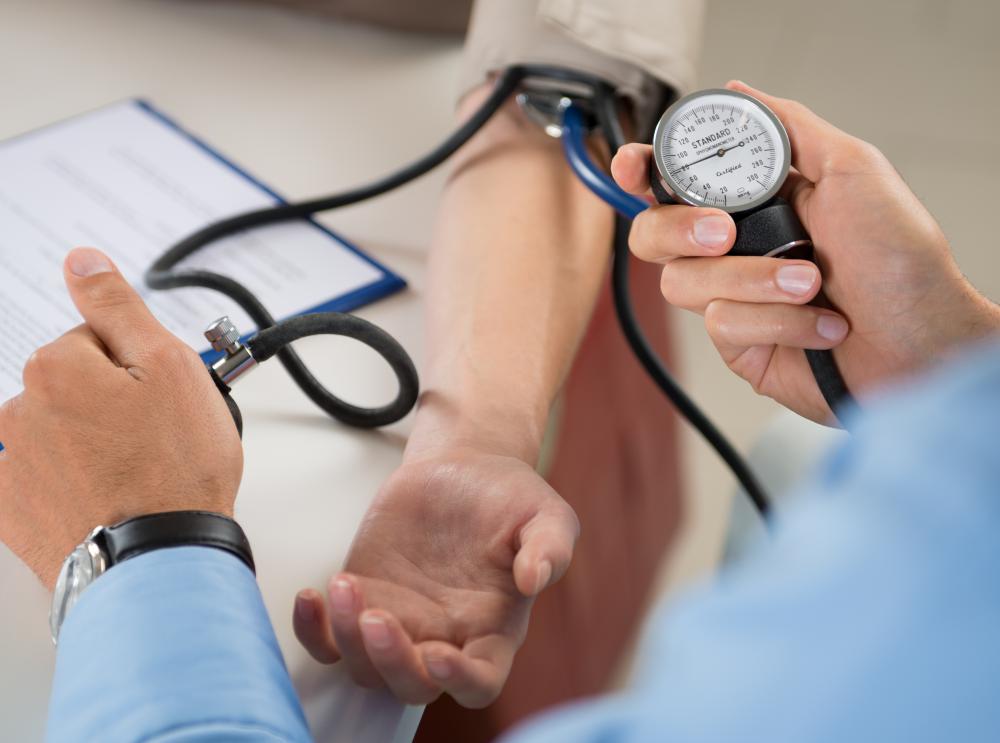 Peripheral edema may occur as a side effect of blood pressure medications.
