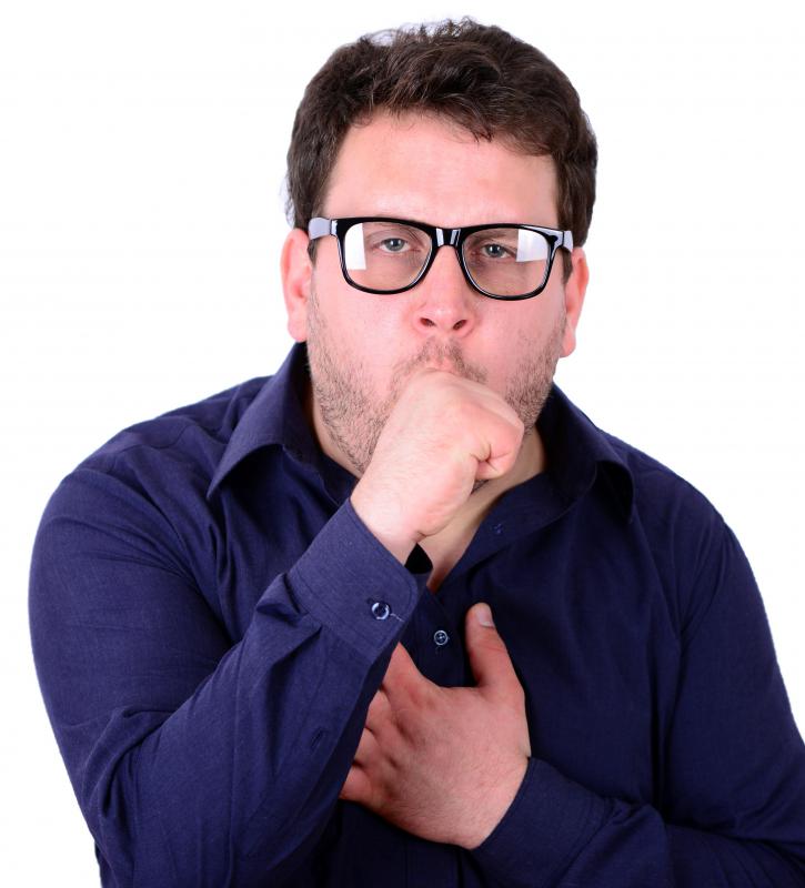 Someone who is infected with Klebsiella bacteria may experience coughing.