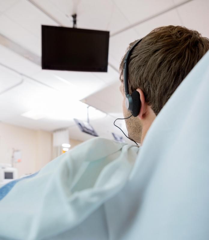 Privacy curtains are common in hospitals in order to give patients some semblance of privacy.