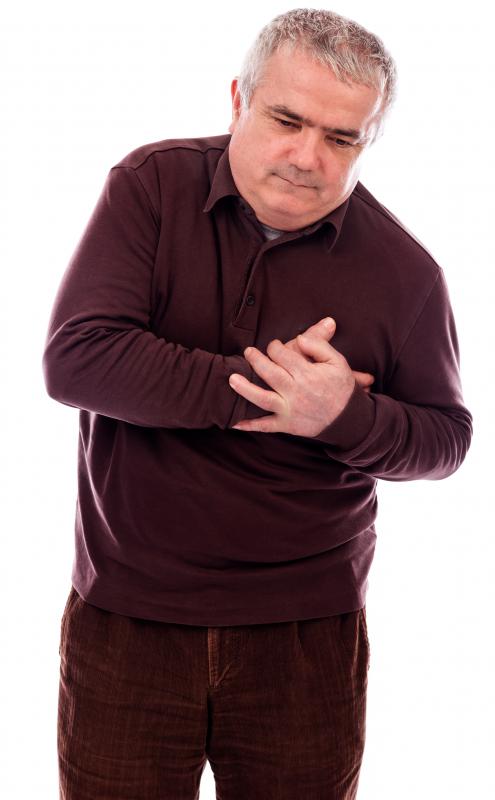 A patient may experience chest discomfort following myocardial perfusion imaging.