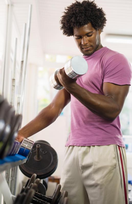 Professional arm wrestlers lift weights to help increase stamina.