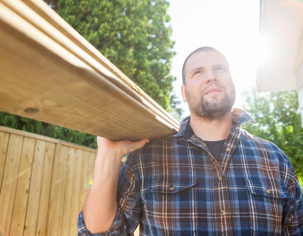 Carpenter's levels are used to align the various materials used during construction.