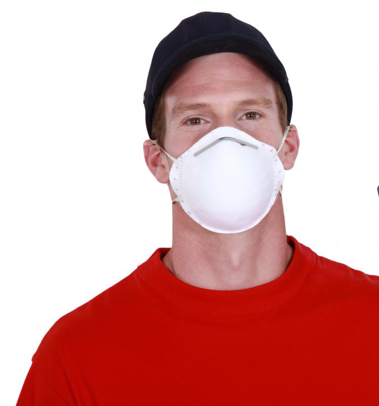 A dust mask should be worn during rust removal.