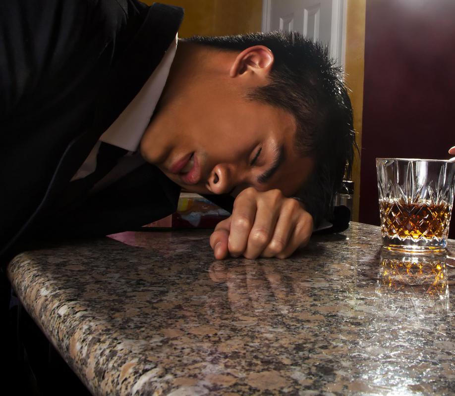 Alcoholism sometimes leads to a decline in liver function.