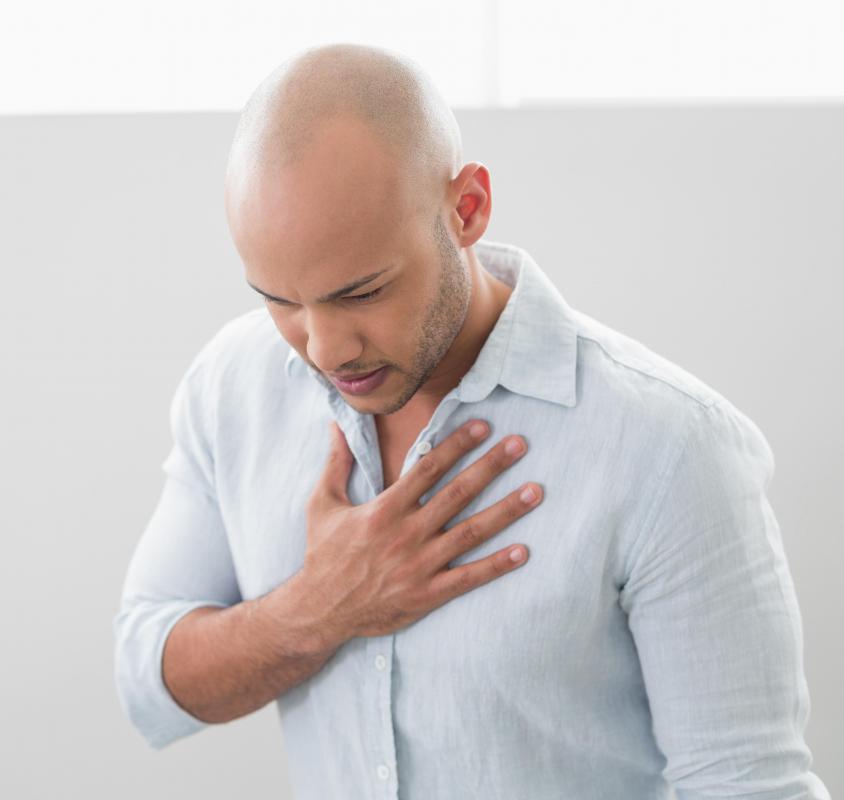 Symptoms of subcutaneous emphysema may include chest pain.