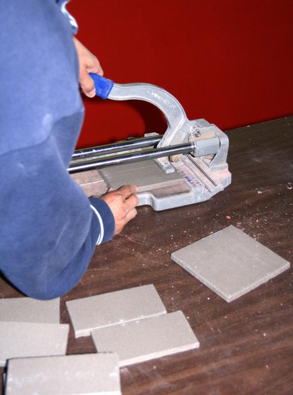 It's common for homeowners to install tile in a den or family room.