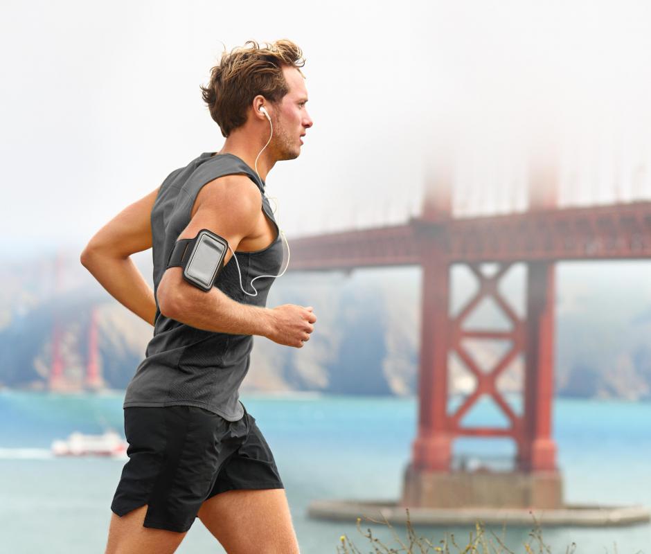 Fitness walkers burn a similar amount of calories as joggers.