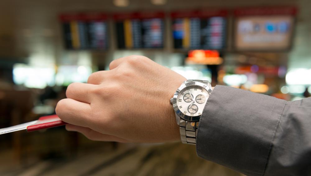 Wearing a watch can help with time management.