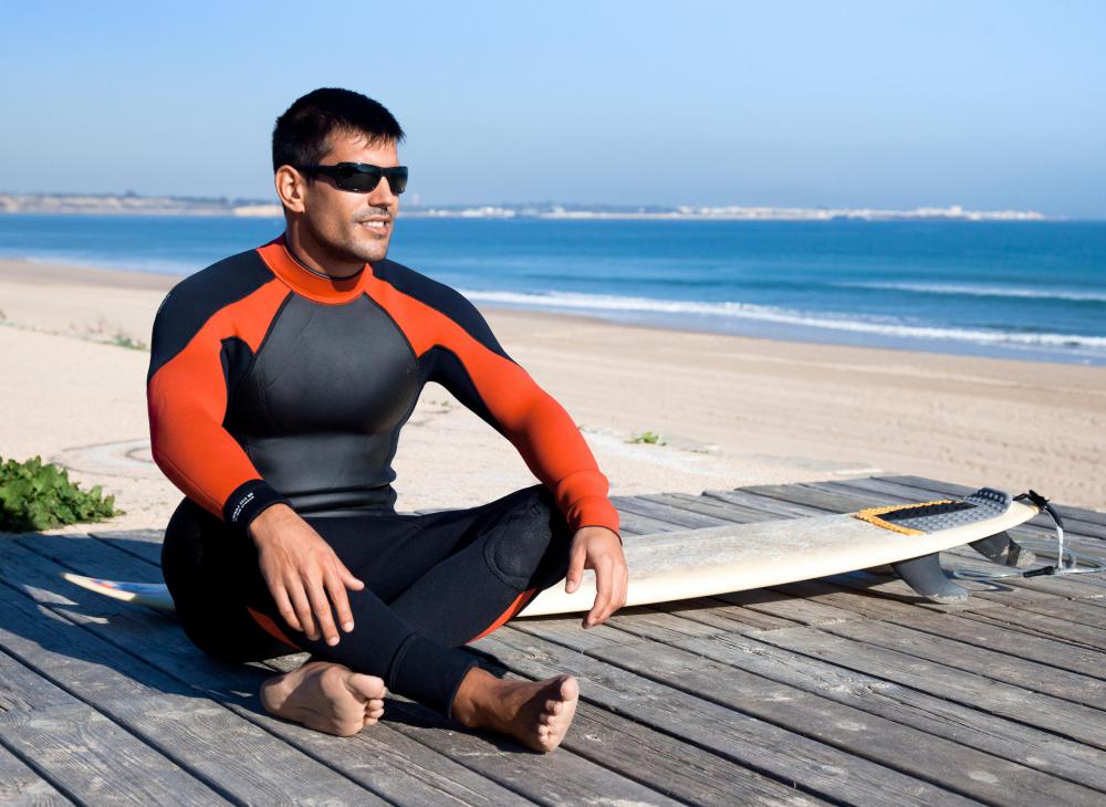Neoprene is commonly used to make wetsuits.