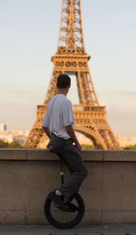 The Eiffel Tower is made of a form of wrought iron.