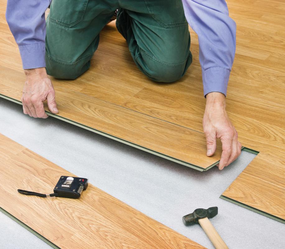 The most important steps to installing wooden flooring are preparing, clearing and measuring the sub-floor surface.