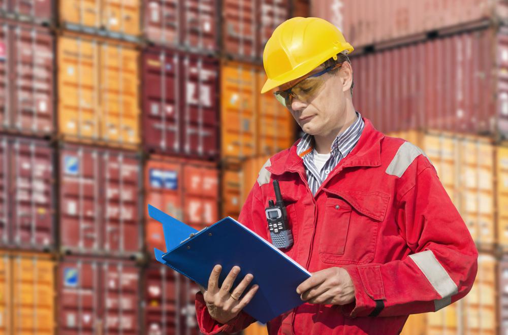 Shipping clerks make sure that all the items listed in a bill of entry are legal and properly received.