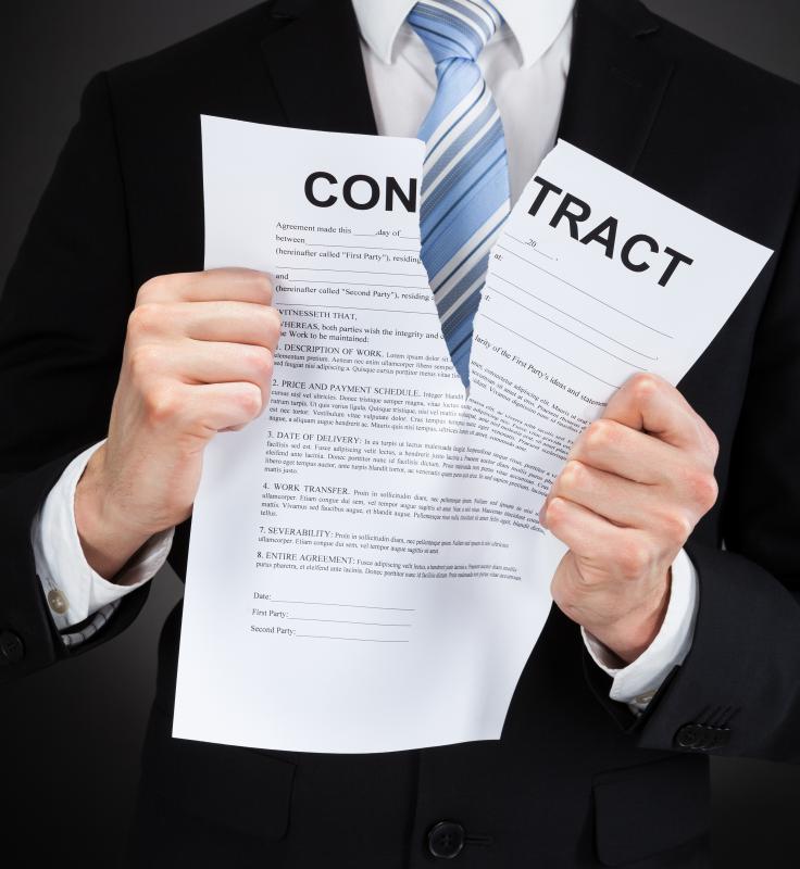 The breaking of a real estate contract will often result in a civil claims lawsuit.