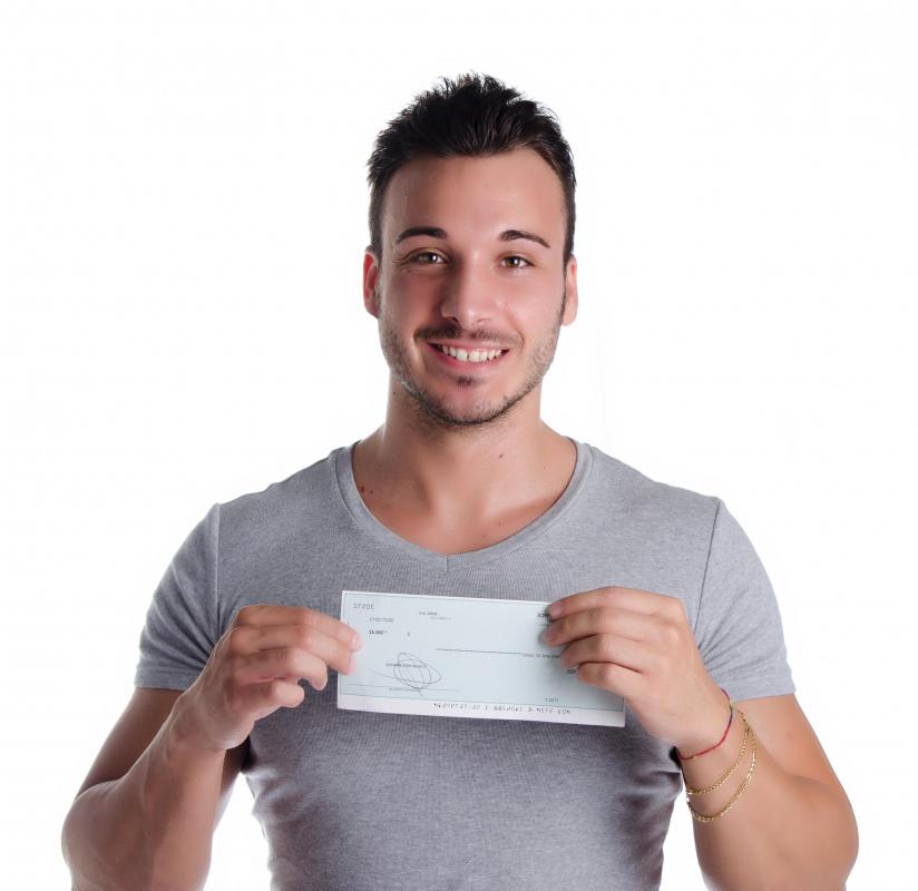 Payroll management systems issue employee paychecks.