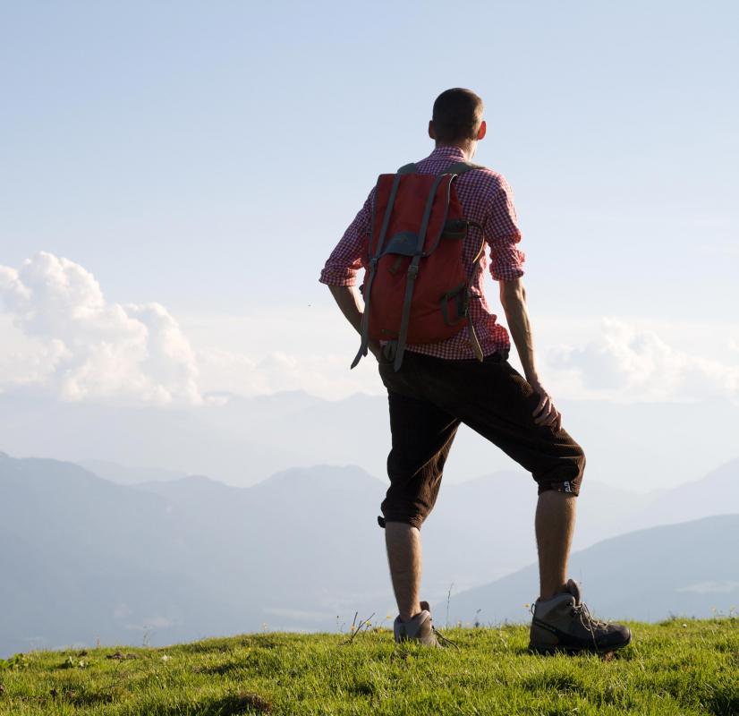 Lug soles are found on heavy-duty hiking boots.