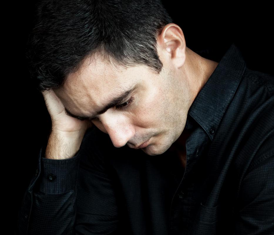 Men may experience post natal depression after the birth of a child.