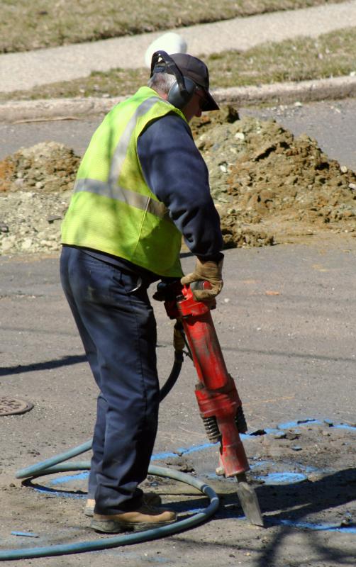 Prolonged workplace exposure to loud noises, such as a jackhammer, can impair hearing.