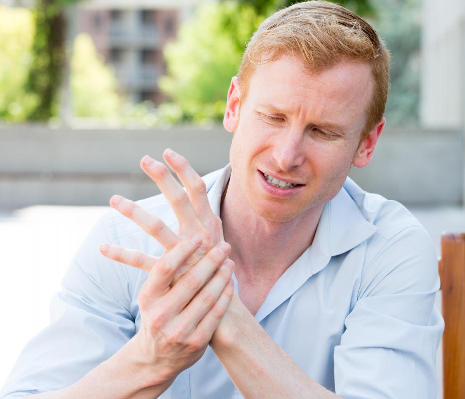 Symptoms of lupus may include joint stiffness and fatigue.