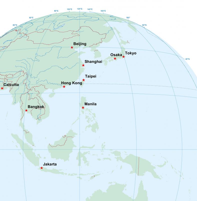 The Dragon's Triangle extends from Tokyo down to Taipai, then out toward the Pacific island of Guam.