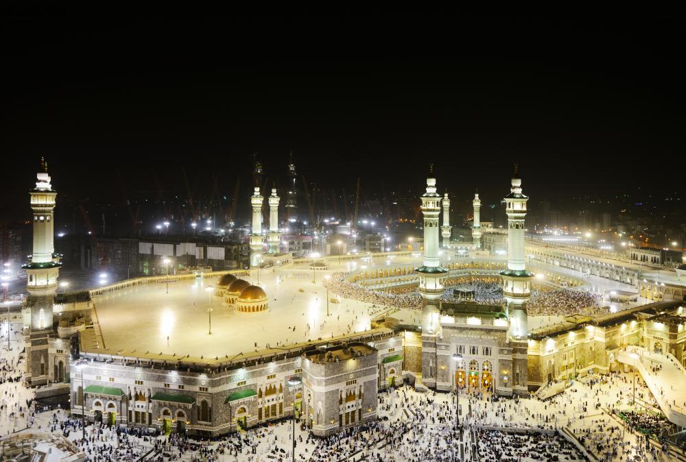The first mosque, according to Islam, was in Mecca in Saudi Arabia.