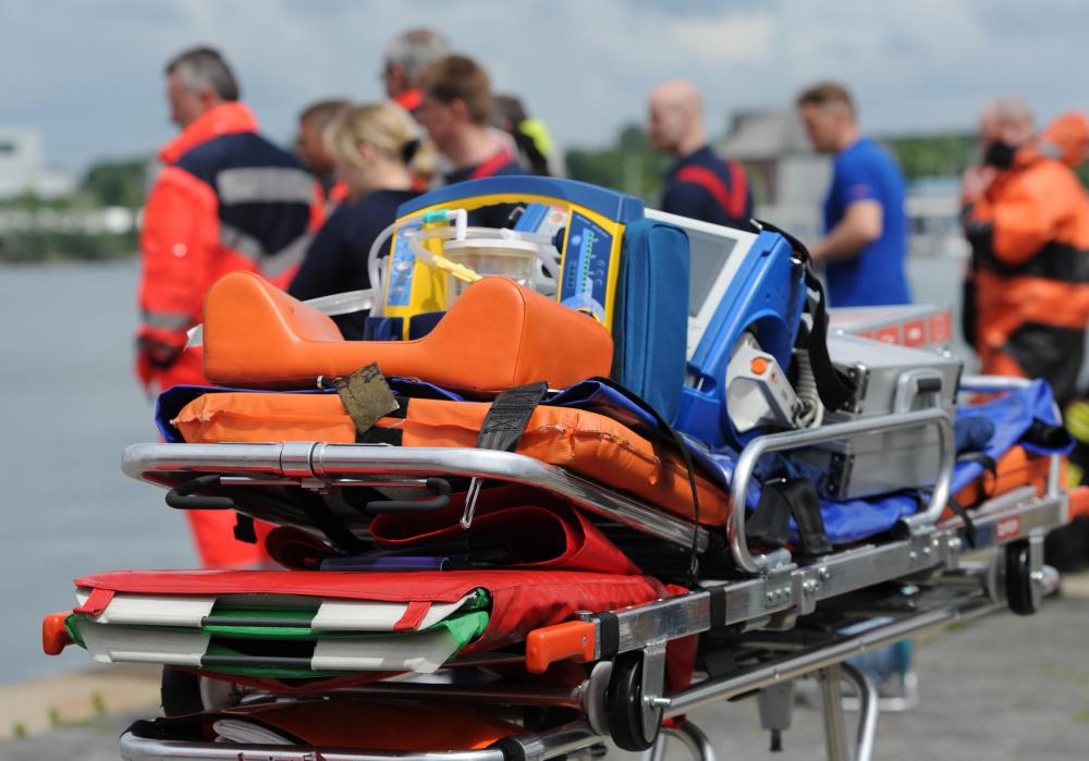 Emergency medical technicians (EMTs) and paramedics typically wear high-visibility uniforms.