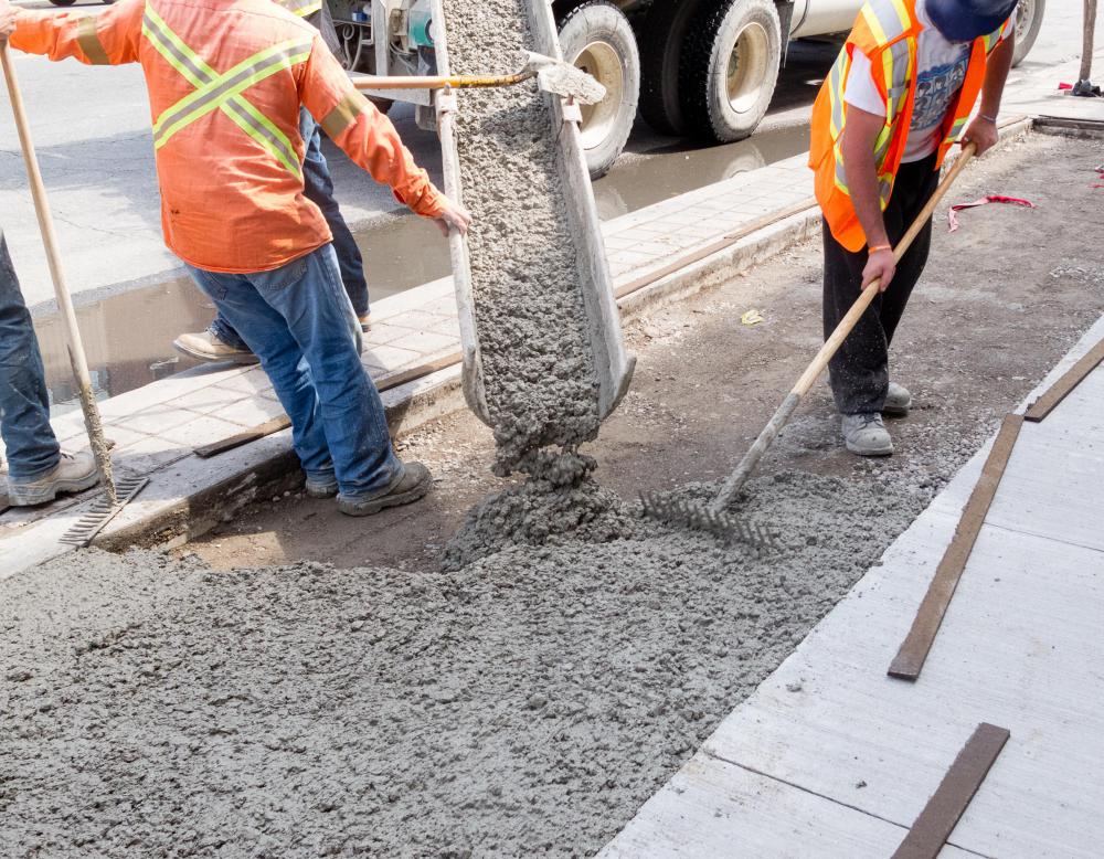 A cement mixer is a device used for mixing and pouring cement.