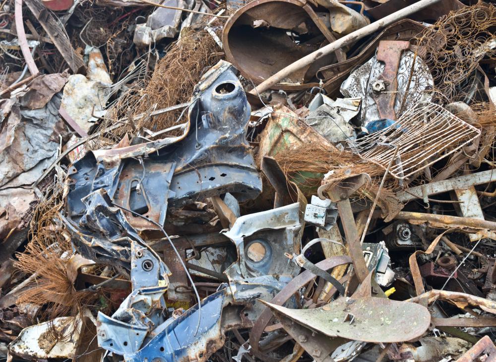 Calcining may be used by recycling facilities to recycle metal waste products.