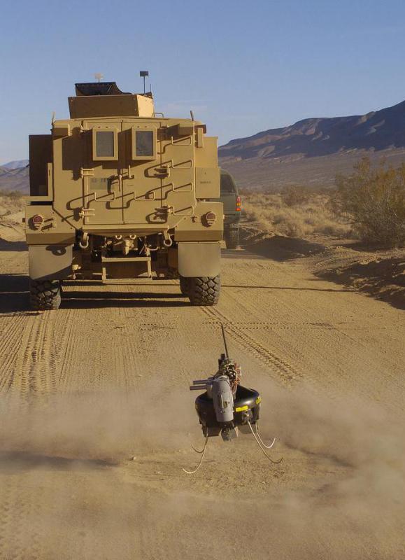 Micro air vehicles are small drones that can be used to scout ahead of manned units and look for mines or concealed enemies.